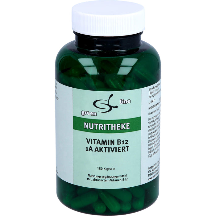 Green Line Nutritheke Vitamin B12 1A aktiviert Kapseln, 180 St. Kapseln