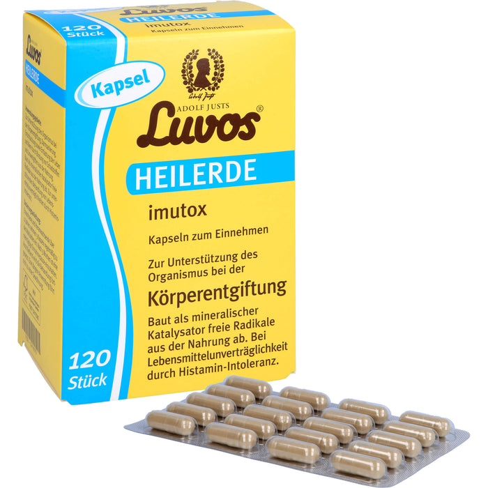 Luvos Heilerde imutox Kapseln bindet Schadstoffe, 120 St. Kapseln