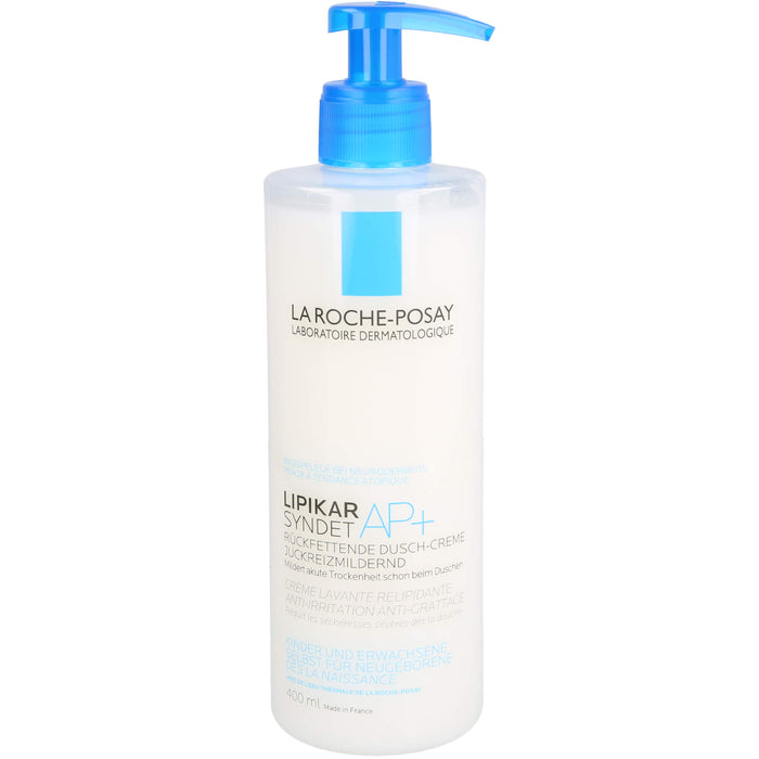 La Roche-Posay Lipikar Syndet AP+ rückfettende Dusch-Creme Juckreiz-mildernd, 400 ml Gel