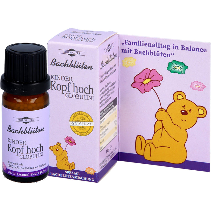 Bachblüten Murnauers Kinder Kopf Hoch Globulini, 10 g Globuli