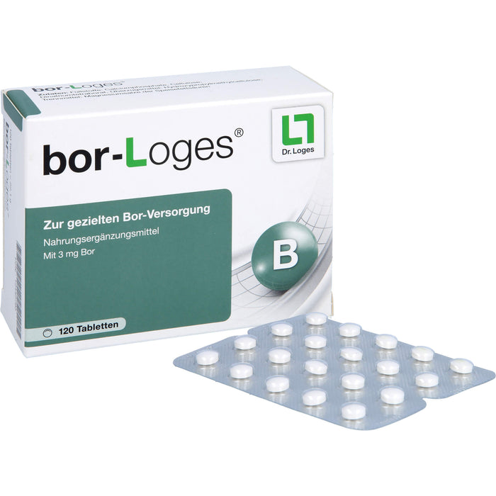 Bor-Loges Tabletten zur gezielten Bor-Versorgung, 120 St. Tabletten