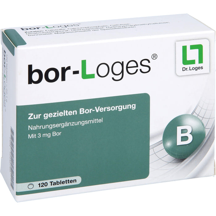 Bor-Loges Tabletten zur gezielten Bor-Versorgung, 120 St. Tabletten