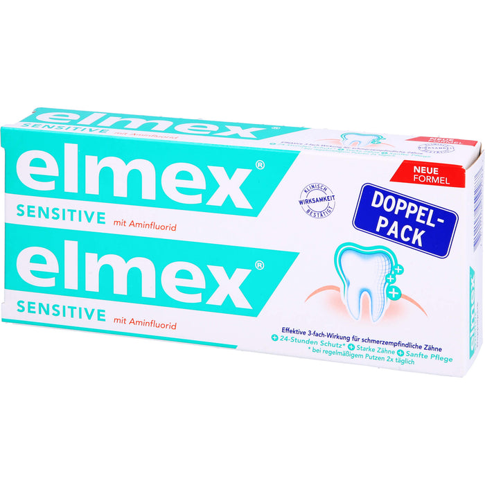 Elmex Sensitive Zahnpasta Doppelpack, 150 ml Zahncreme