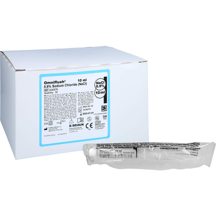 Omniflush 10 ml mit NaCl 0,9%, 30 St. Einzeldosisbehältnisse