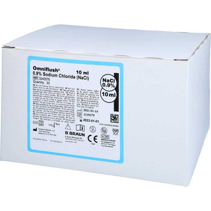 Omniflush 10 ml mit NaCl 0,9%, 30 St. Einzeldosisbehältnisse