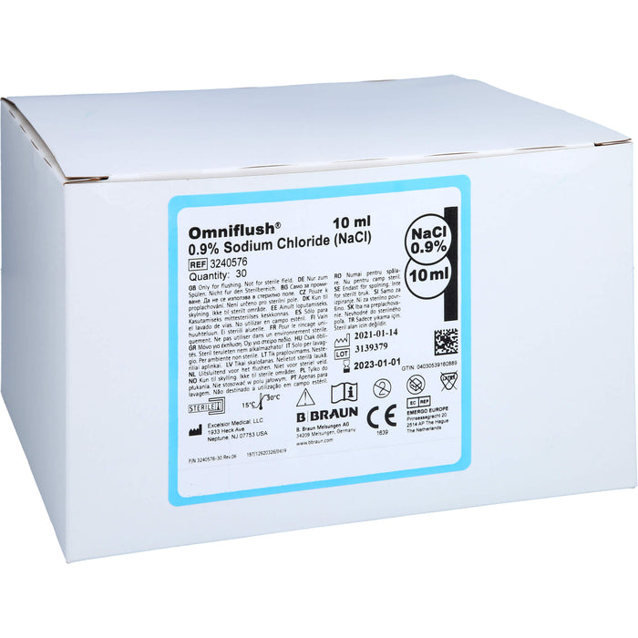 Omniflush 10 ml mit NaCl 0,9%, 30 St. Einzeldosisbehältnisse