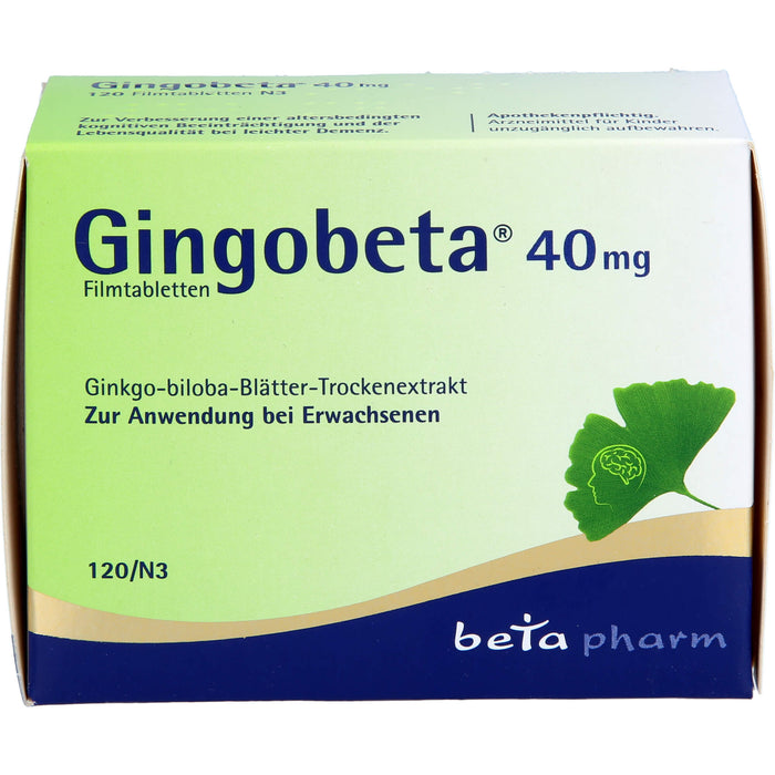 Gingobeta 40 mg Filmtabletten, 120 St FTA