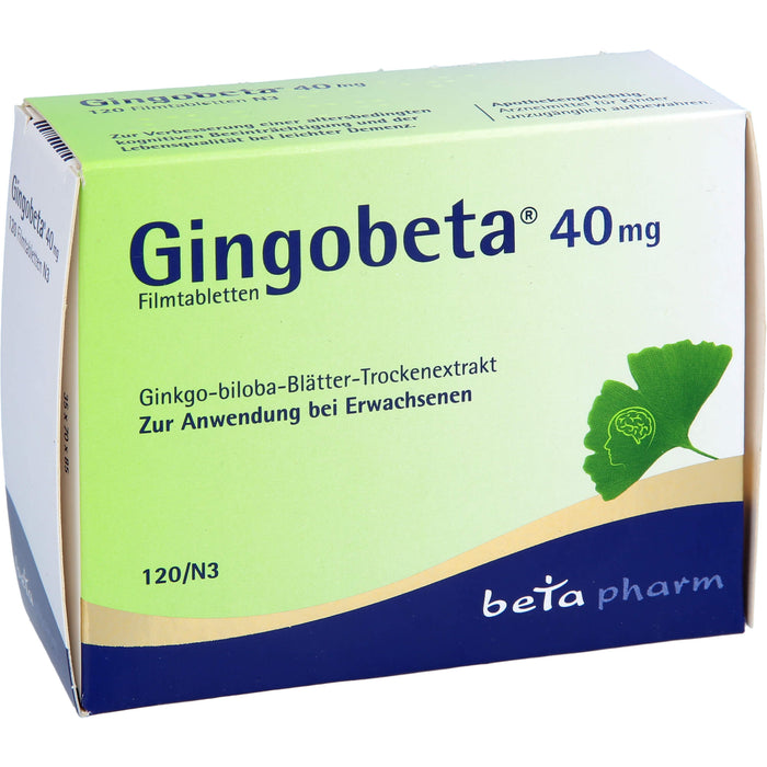 Gingobeta 40 mg Filmtabletten, 120 St FTA