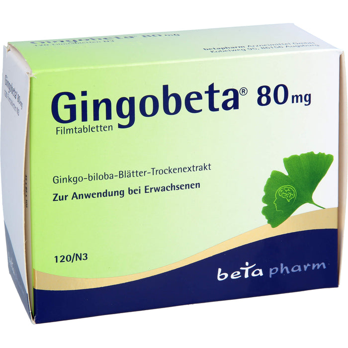 Gingobeta 80 mg Filmtabletten, 120 St FTA