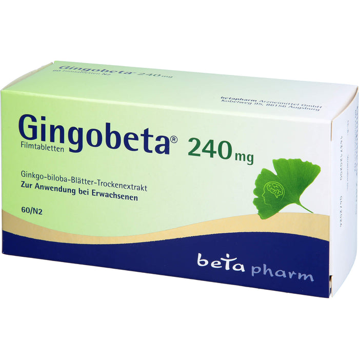 Gingobeta 240 mg Filmtabletten, 60 St FTA