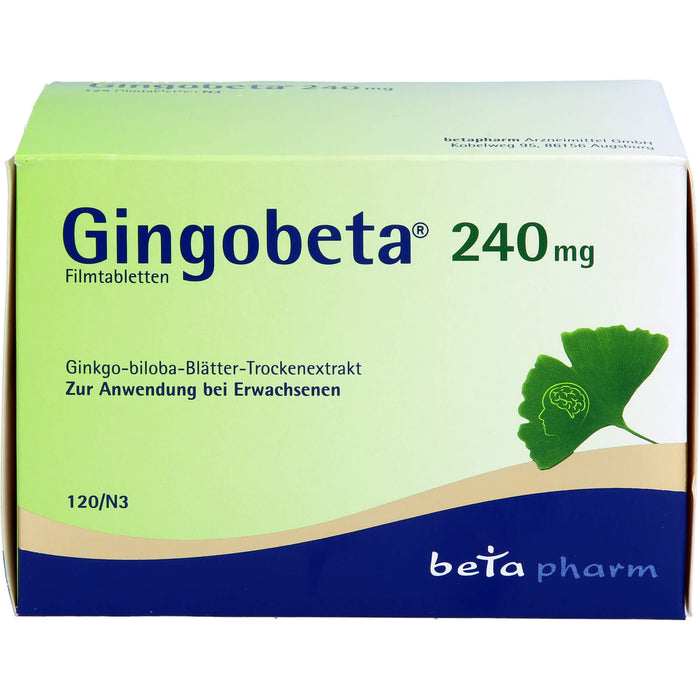 Gingobeta 240 mg Filmtabletten, 120 St FTA