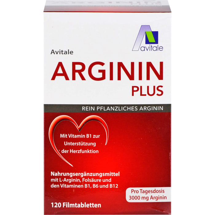 Arginin plus Vitamin B1+B6+B12+Folsäure, 120 St FTA