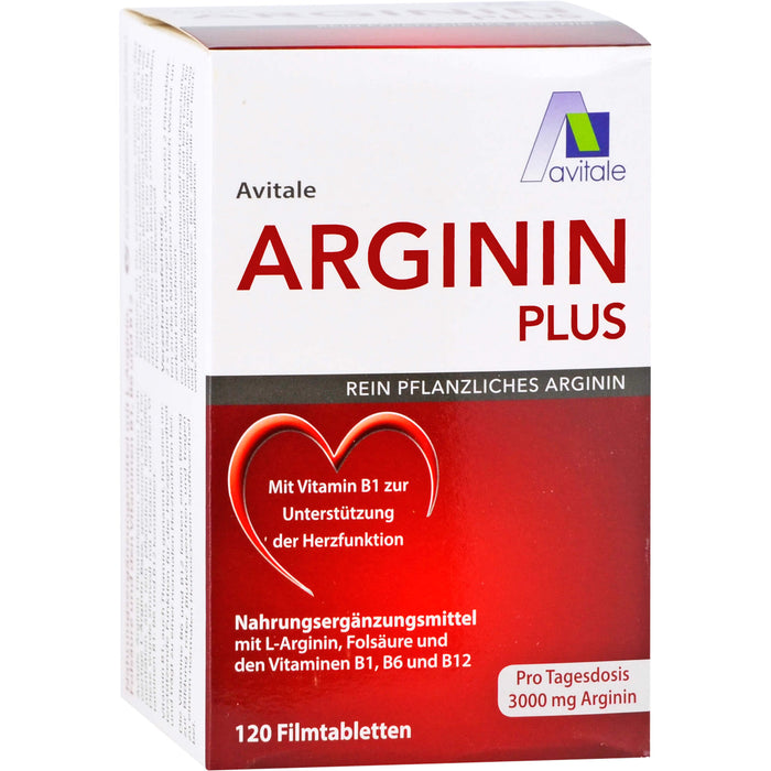 Arginin plus Vitamin B1+B6+B12+Folsäure, 120 St FTA