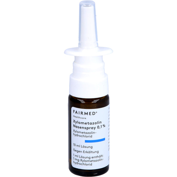Xylometazolin Nasenspray 0,1% Fair-Med zum Abschwellen der Nasenschleimhaut, 10 ml Lösung