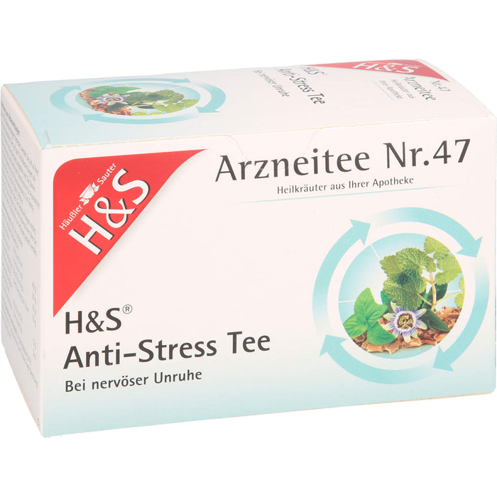 H&S Arzneitee Nr. 47 Anti-Stress Tee bei nervöser Unruhe, 20 St. Filterbeutel