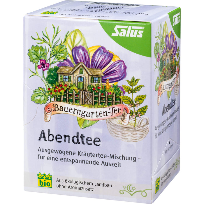 Salus Bauerngarten-Tee Abendtee Kräutertee, 15 St. Beutel