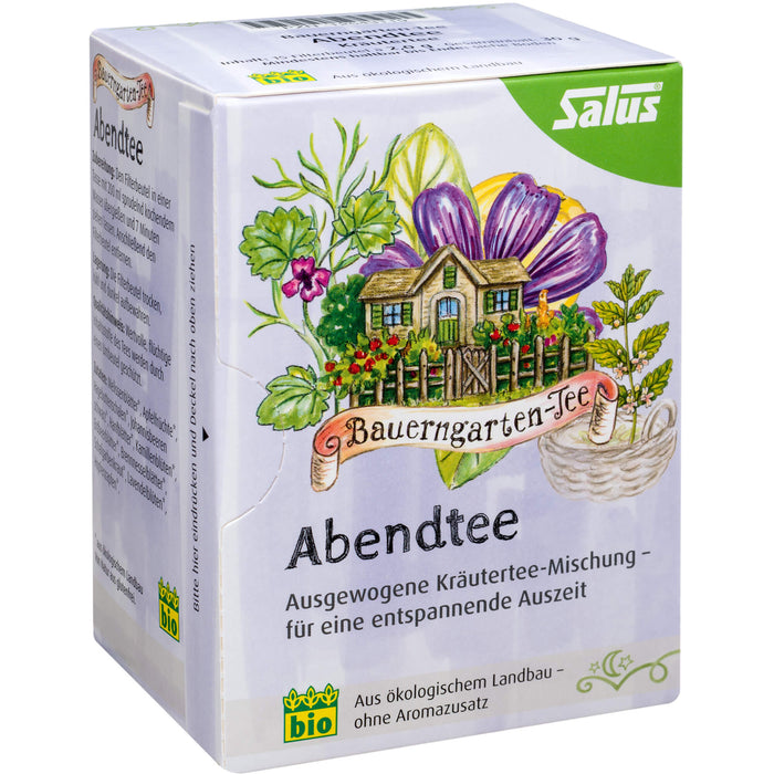 Salus Bauerngarten-Tee Abendtee Kräutertee, 15 St. Beutel
