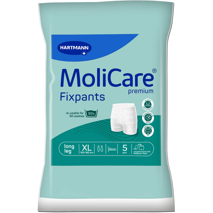MoliCare Premium Fixpants long leg Inkontinenzeinlagen und -vorlagen Gr. XL, 5 St. Vorlagen