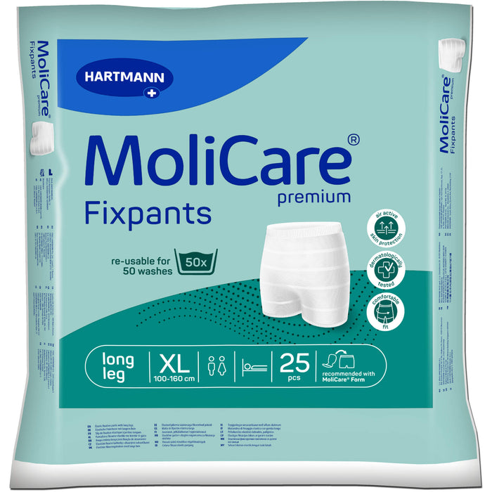 MoliCare Premium Fixpants long leg Inkontinenzeinlagen und -vorlagen Gr. XL, 25 St. Vorlagen