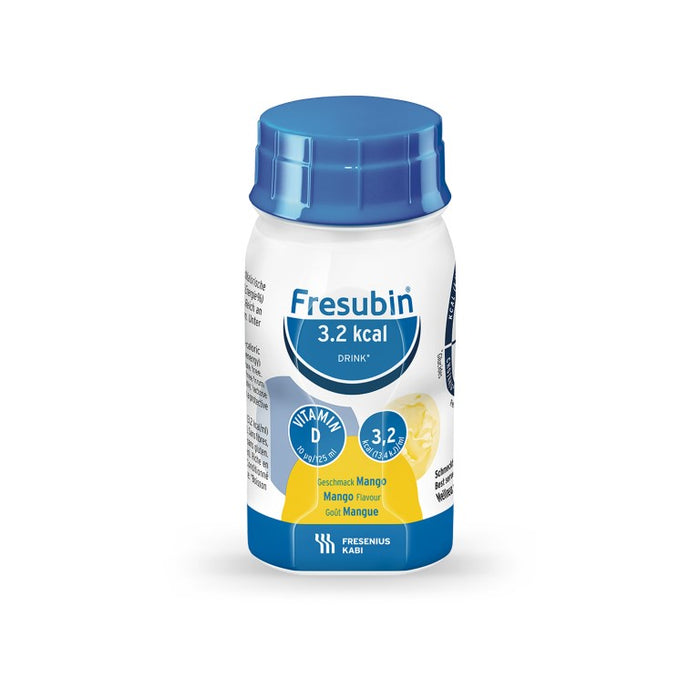 Fresubin 3,2 kcal Drink Mischkarton Vanille-Karamell, Haselnuss, Mango, 3000 ml Lösung