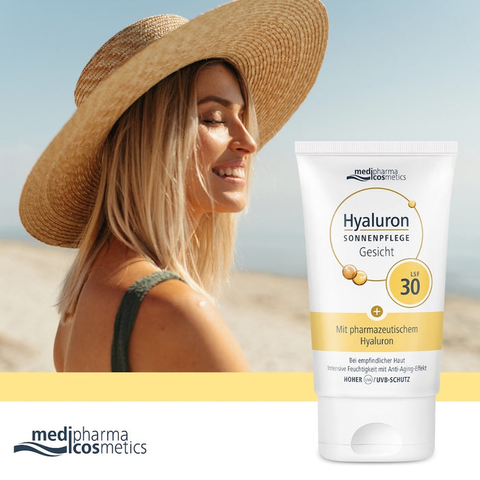 Medipharma Cosmetics Hyaluron Sonnenpflege Gesicht LSF 30, 50 ml Creme