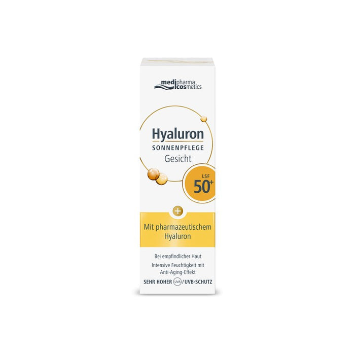 medipharma cosmetics Hyaluron Sonnenpflege Gesicht LSF 50+, 50 ml Creme