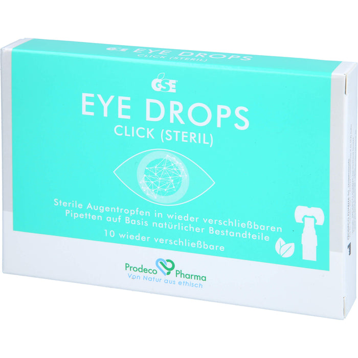 GSE Eye Drops Click, 10 St. Einzeldosispipetten