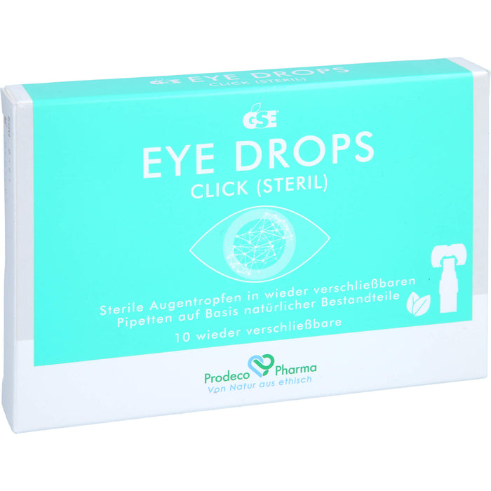 GSE Eye Drops Click, 10 St. Einzeldosispipetten