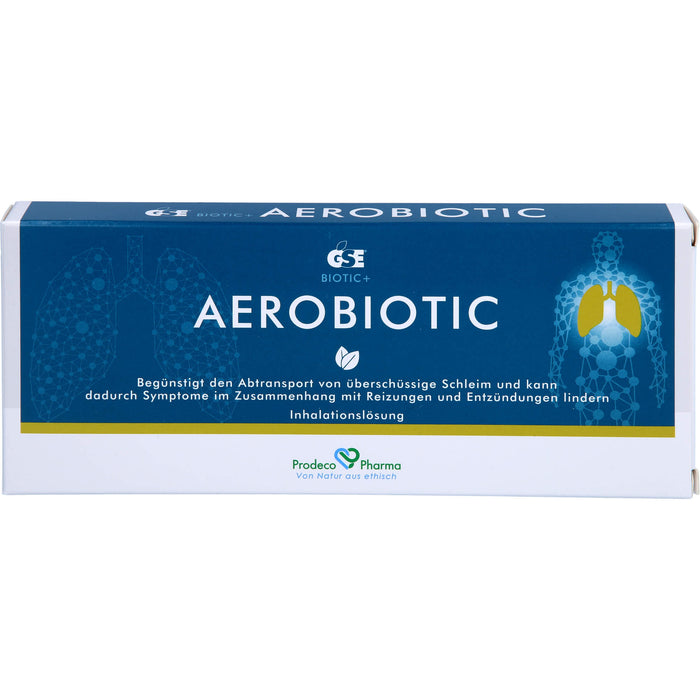 GSE Aerobiotic Einmalampullen für Vernebler begünstigt den Abtransport von überschüssigem Schleim, 10 St. Ampullen