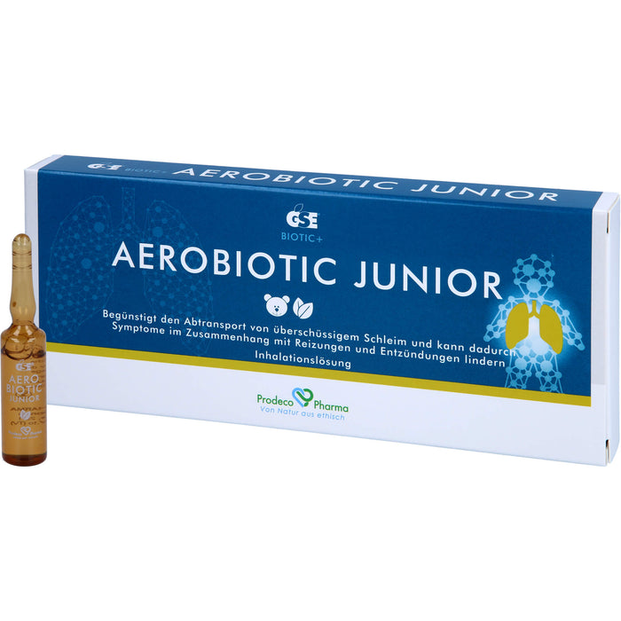 GSE Aerobiotic Junior Aerosollösung sanfte Inhalation zur Unterstützung gereizter Atemwege bei Kindern, 50 ml Lösung