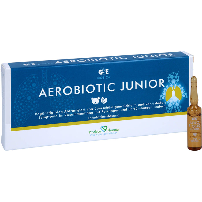 GSE Aerobiotic Junior Aerosollösung sanfte Inhalation zur Unterstützung gereizter Atemwege bei Kindern, 50 ml Lösung