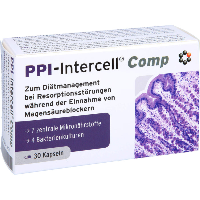 PPI-Intercell Comp Kapseln Resorptionsstörungen während der Einnahme von Magensäureblockern, 30 St. Kapseln
