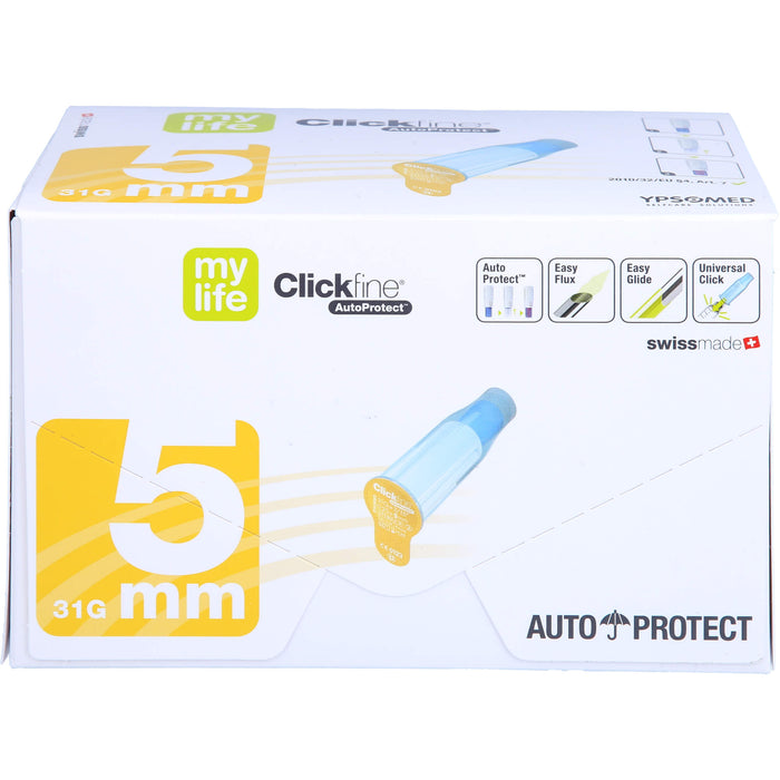 Clickfine AutoProtect 5 mm 31 G Pen-Nadeln, 100 St. Kanülen