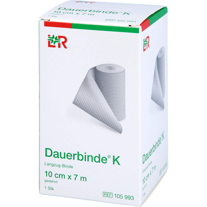 Lohmann & Rauscher Dauerbinde K 10 cm x 7 m Langzug-Binde, 10 St. Binde