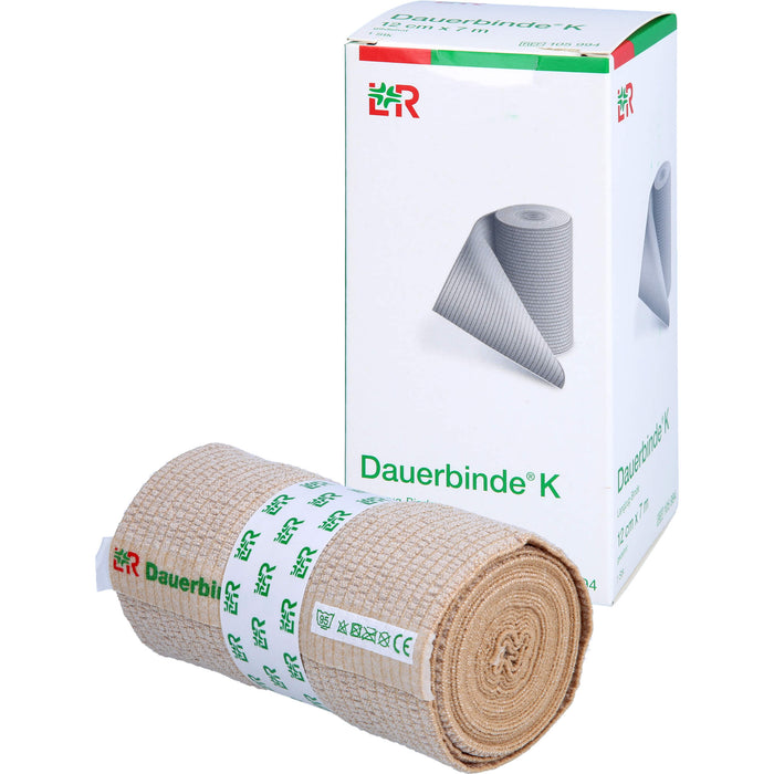 Lohmann & Rauscher Dauerbinde K 12 cm x 7 m Langzug-Binde, 1 St. Binde