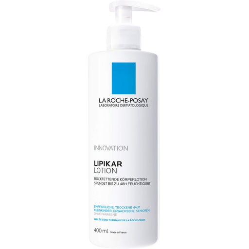 La Roche-Posay Lipikar Lotion rückfettende Körperlotion für empfindliche, trockene Haut, 400 ml Lotion
