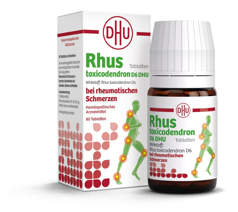 DHU Rhus toxicodendron D6, 80 St. Tabletten