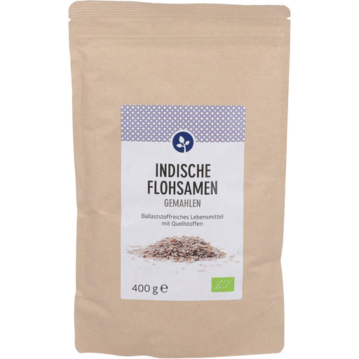 Aleavedis Indische Flohsamen gemahlen Bio, 400 g Pulver