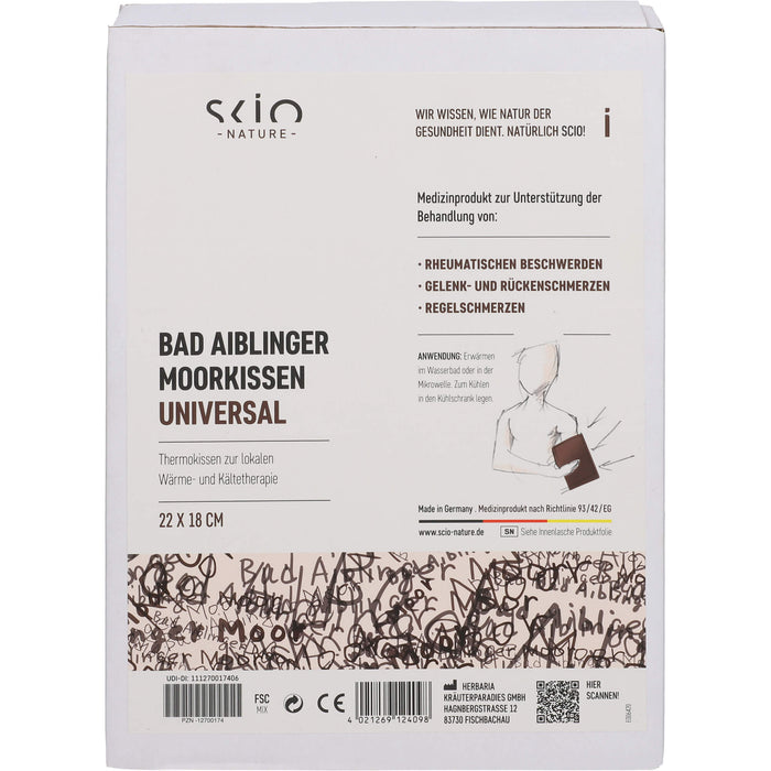 MOORKISSEN BAD AIBLINGER UNIVERSAL 22x18cm, 1 St PAM