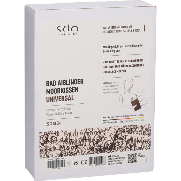 MOORKISSEN BAD AIBLINGER UNIVERSAL 22x18cm, 1 St PAM