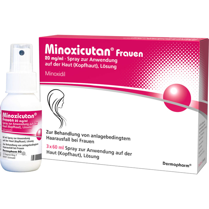 Minoxicutan Frauen 20 mg/ml Spray zur Anwendung auf der Haut, 180 ml Lösung