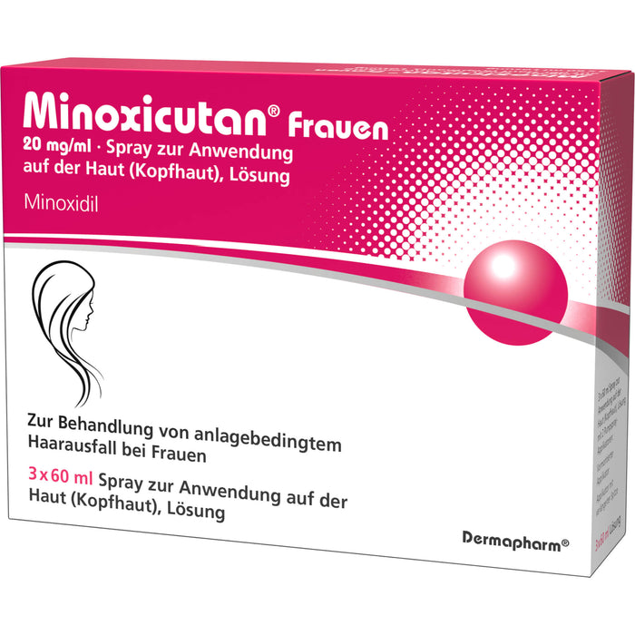 Minoxicutan Frauen 20 mg/ml Spray zur Anwendung auf der Haut, 180 ml Lösung