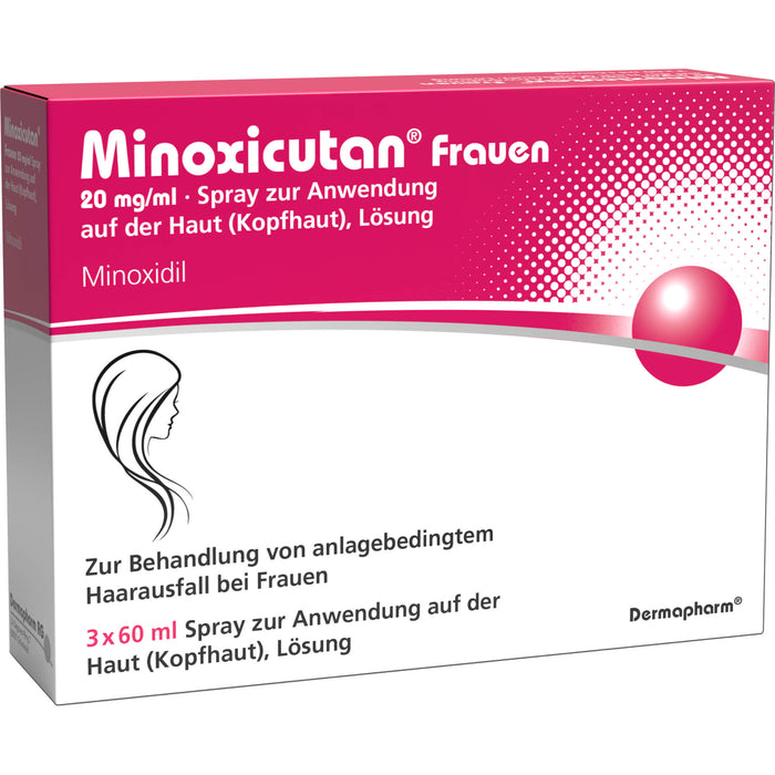 Minoxicutan Frauen 20 mg/ml Spray zur Anwendung auf der Haut, 180 ml Lösung