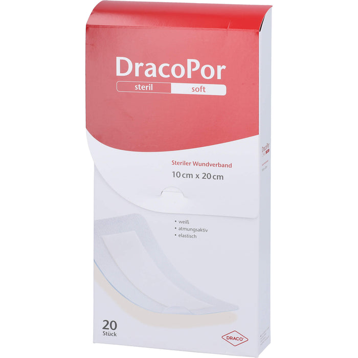 DRACOPOR Wundverband 10x20 cm steril, 20 St PFL