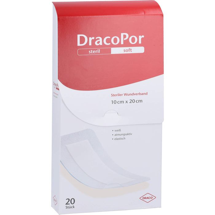 DRACOPOR Wundverband 10x20 cm steril, 20 St PFL