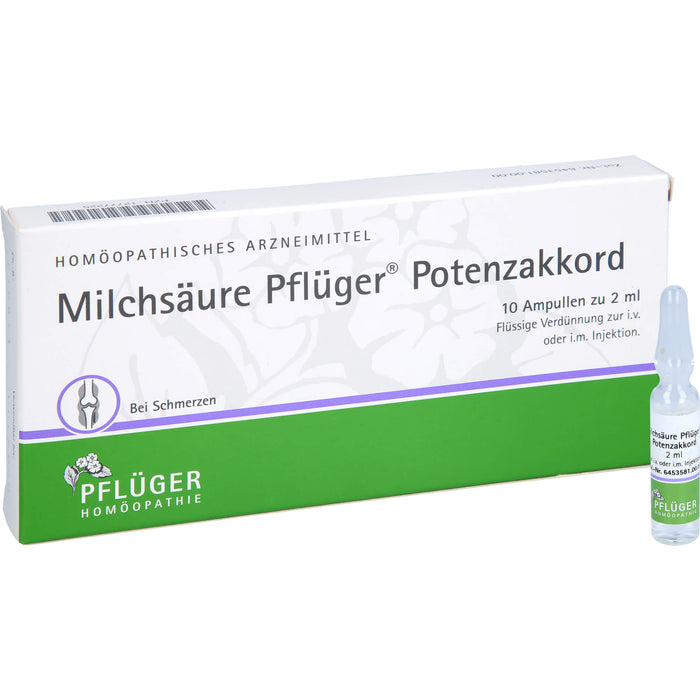 Milchsäure Pflüger  Potenzakkord, 10 St. Ampullen