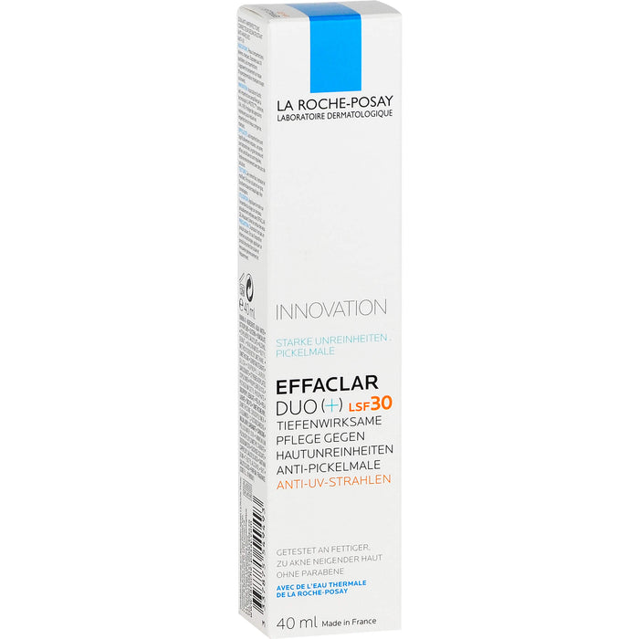 La Roche-Posay Effaclar Duo (+) LSF 30 tiefenwirksame Pflege gegen Hautunreinheiten, 40 ml Creme