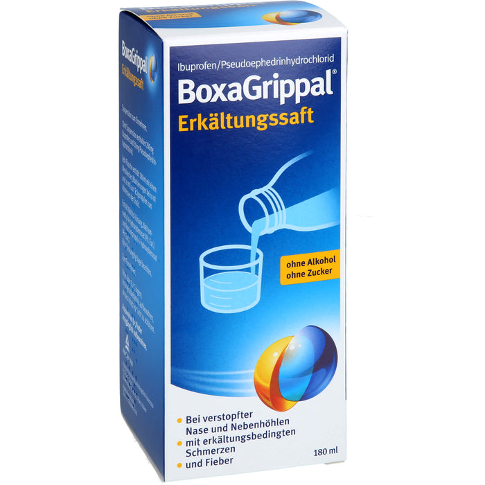 BoxaGrippal Erkältungssaft, 180 ml Lösung