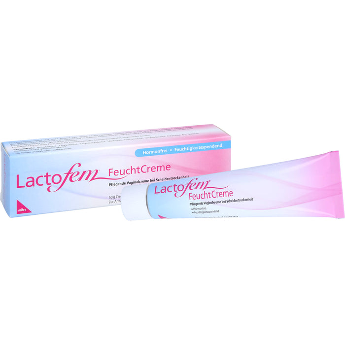 Lactofem FeuchtCreme pflegende Vaginalcreme bei Scheidentrockenheit, 50 g Creme