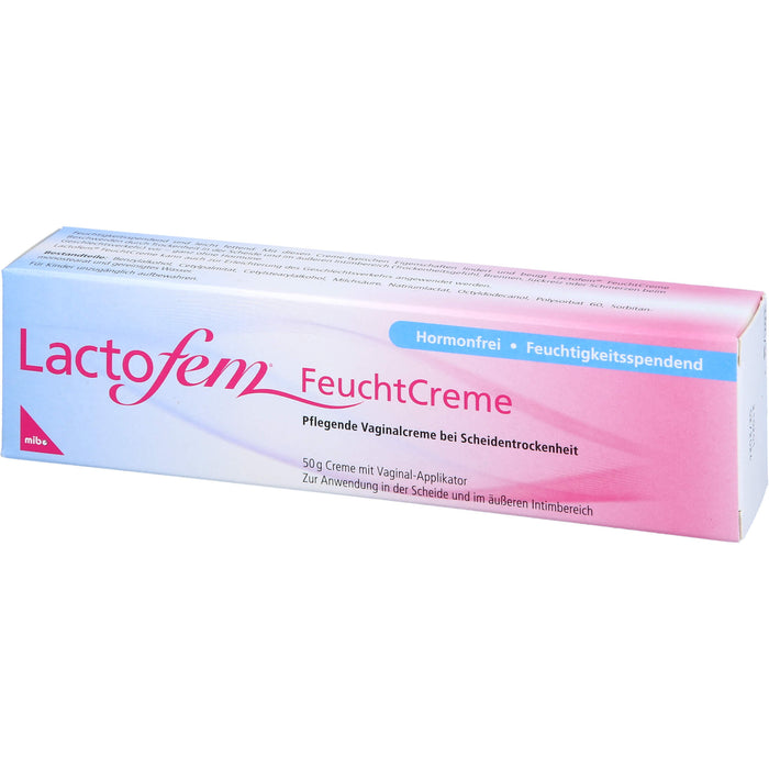 Lactofem FeuchtCreme pflegende Vaginalcreme bei Scheidentrockenheit, 50 g Creme